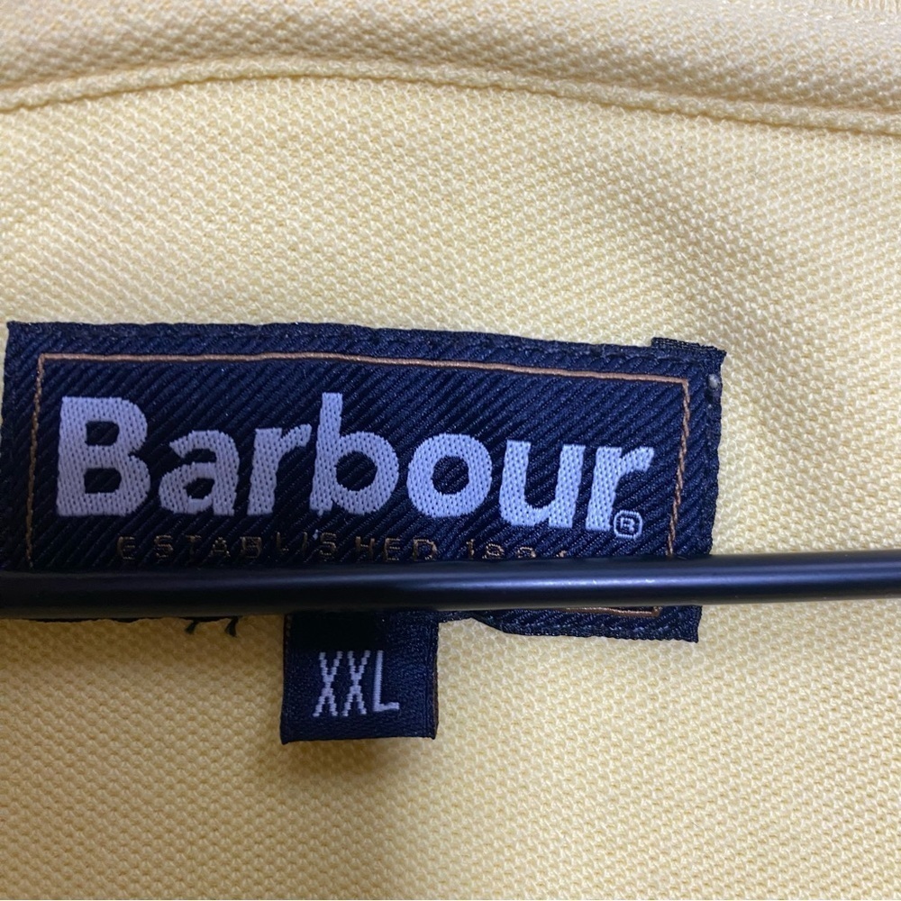 Barbour polo men’s shirt XXL pale yellow spring Easter Summer golf - Picture 3 of 6